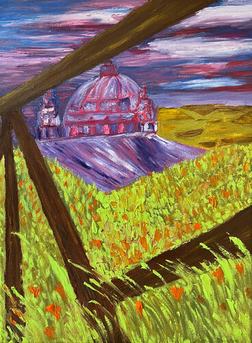 Spring, Evening, Montefiascone van Maksim Gorshkov, Schilderij te koop op Singulart