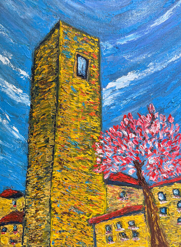 Spring in Viterbo di Maksim Gorshkov, Pittura in vendita su Singulart