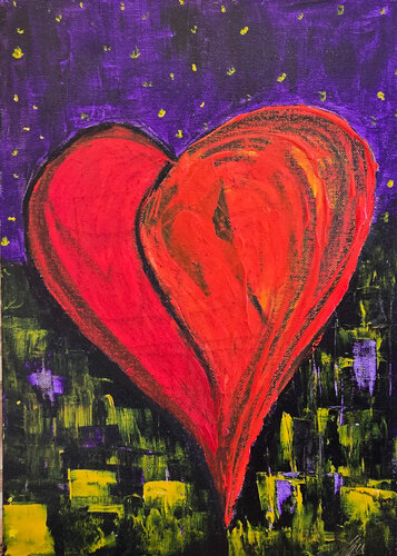 Lit by Love, Lost in the City von Maksim Gorshkov, Malerei kaufen auf Singulart