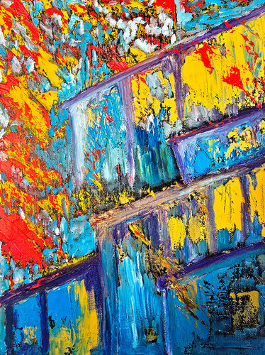 Echoes of Sun on Stone de Maksim Gorshkov, Pintura a la venta en Singulart