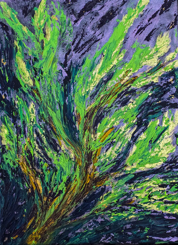 Radiance into the Night par Maksim Gorshkov, Peinture en vente sur Singulart