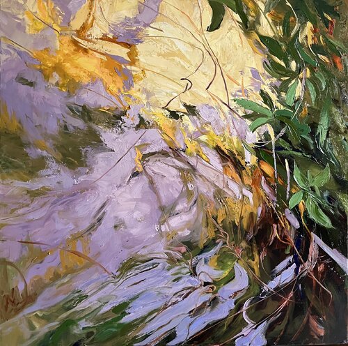 LUMINOUS WATERS di Elena Agraphiotis, Pittura in vendita su Singulart