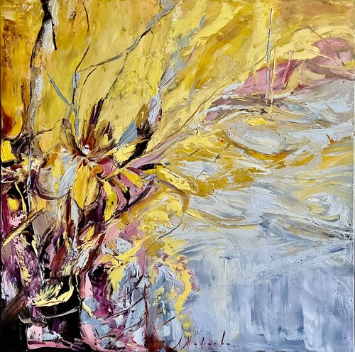 MIMOSA SCENT van Elena Agraphiotis, Schilderij te koop op Singulart