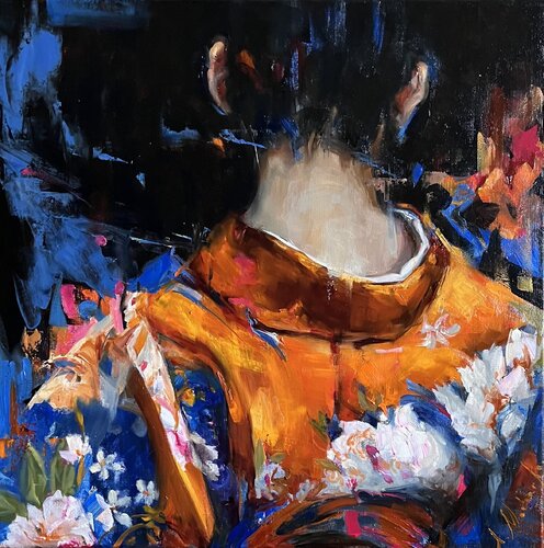FLORAL KIMONO van Elena Agraphiotis, Schilderij te koop op Singulart