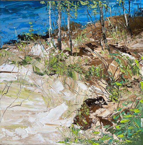 ON THE COAST van Elena Agraphiotis, Schilderij te koop op Singulart