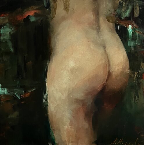 NAKED-MALE NUDE by Elena Agraphiotis, 油畫 for Sale on Singulart