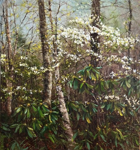 SUPRISE IN THE FOREST van Elena Agraphiotis, Schilderij te koop op Singulart