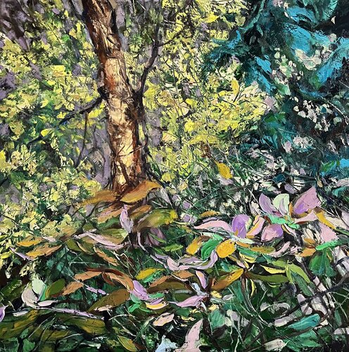 SUNLIT FOREST DREAMS by Elena Agraphiotis, Painting for Sale on Singulart