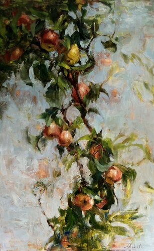 APPLE CRISP van Elena Agraphiotis, Schilderij te koop op Singulart