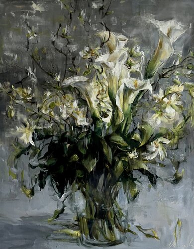 FLOWERS FOR YOU by Elena Agraphiotis, 회화 for Sale on Singulart