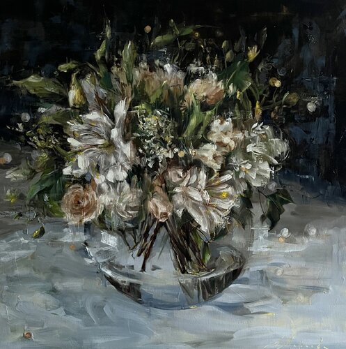 FLOWERS FOR ME by Elena Agraphiotis, 회화 for Sale on Singulart