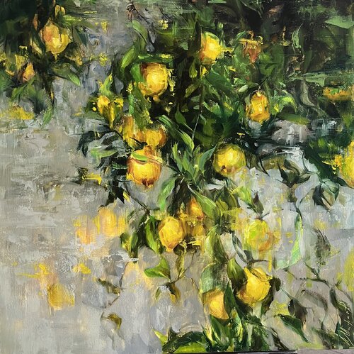 VIBRANT LEMONS di Elena Agraphiotis, Pittura in vendita su Singulart