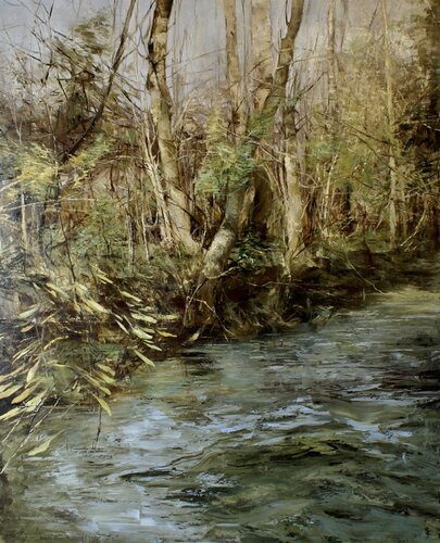 RIVER BANK di Elena Agraphiotis, Pittura in vendita su Singulart