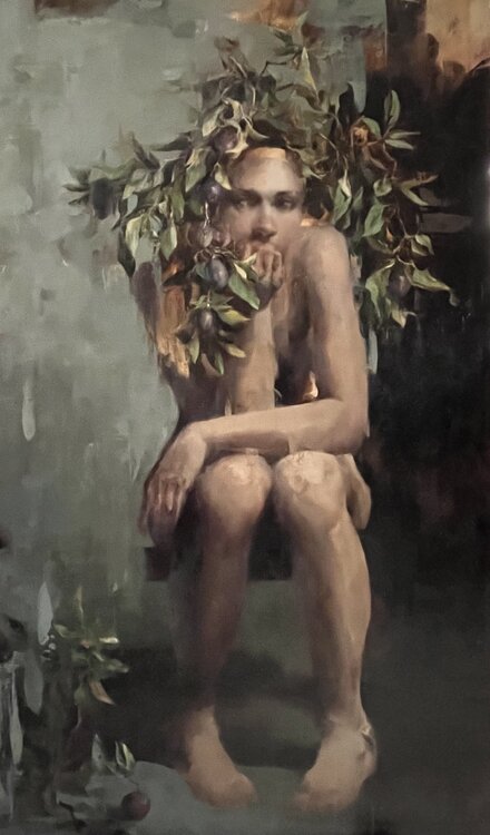 GIRL AND PLUMS Elena Agraphiotis
