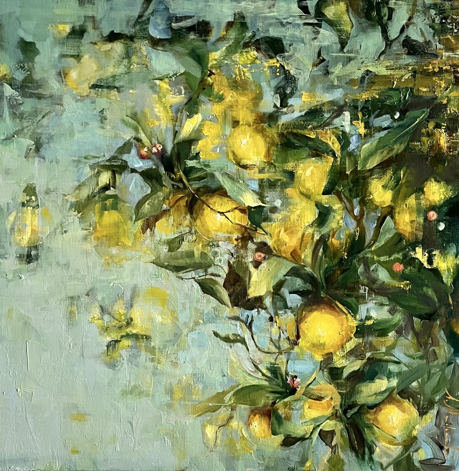 LEMONS ON BRANCHES -delightful Provence Elena Agraphiotis