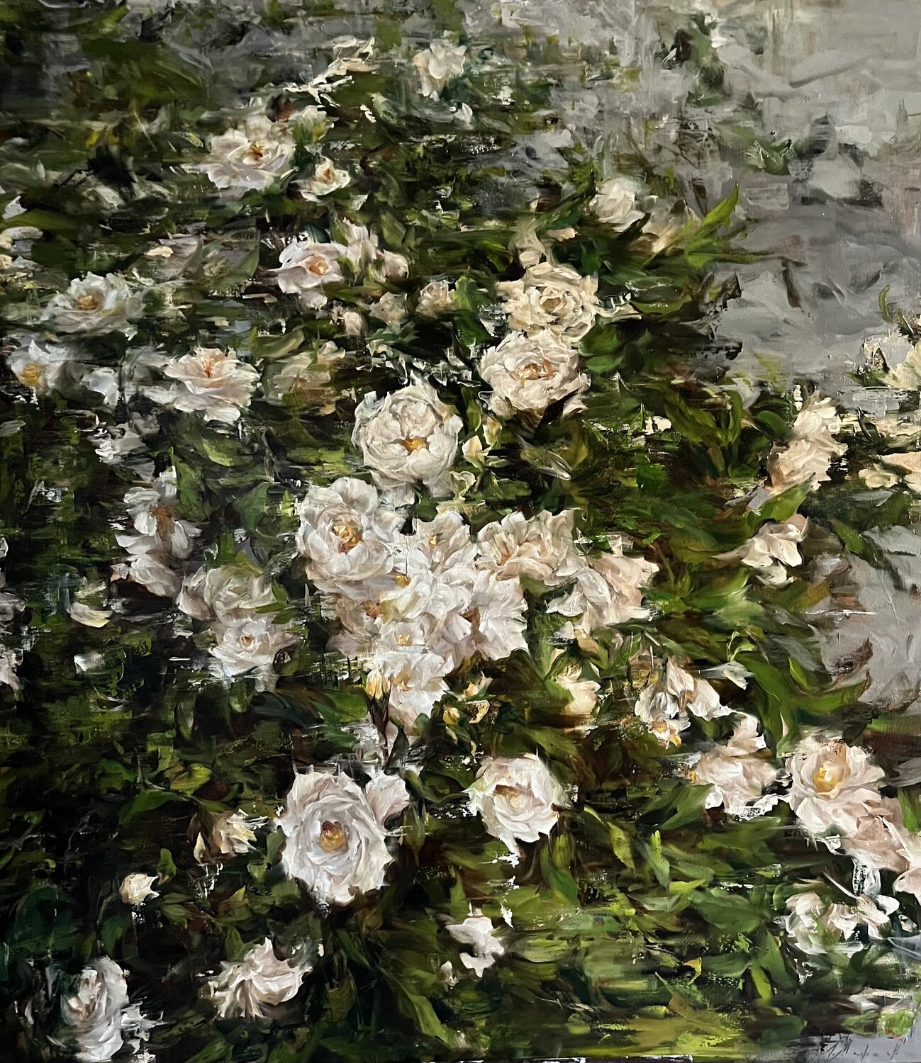 WHITE GARDEN ROSES Elena Agraphiotis