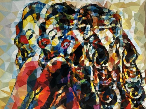 Faces 11 di Thuy Nguyen, Pittura in vendita su Singulart