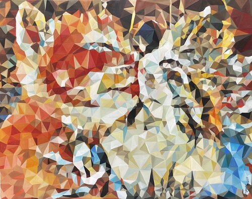Such a kiss van Thuy Nguyen, Schilderij te koop op Singulart
