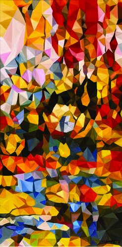 Crystal Flower 2 de Thuy Nguyen, Pintura a la venta en Singulart