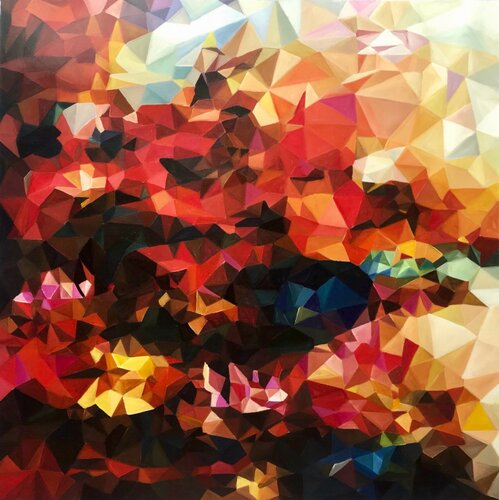 Crystal Lotus 3 by Thuy Nguyen, 회화 for Sale on Singulart