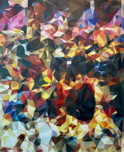 Sun flower de Thuy Nguyen, Pintura a la venta en Singulart