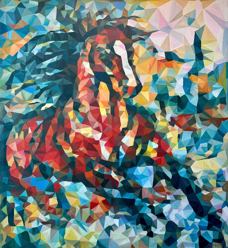 Unbridled Spirit van Thuy Nguyen, Schilderij te koop op Singulart