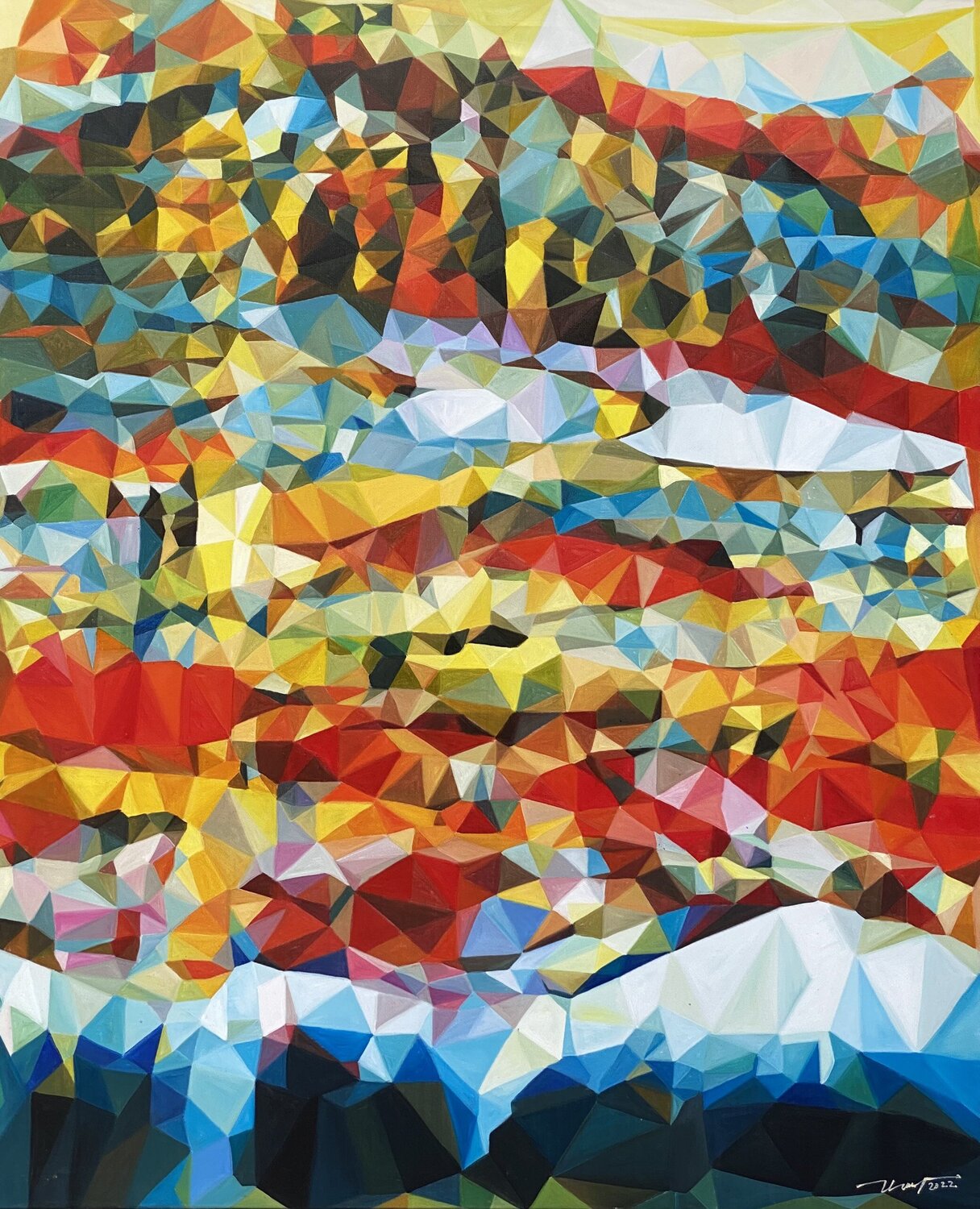 Colorful Highland Thuy Nguyen Dipinto originale in vendita