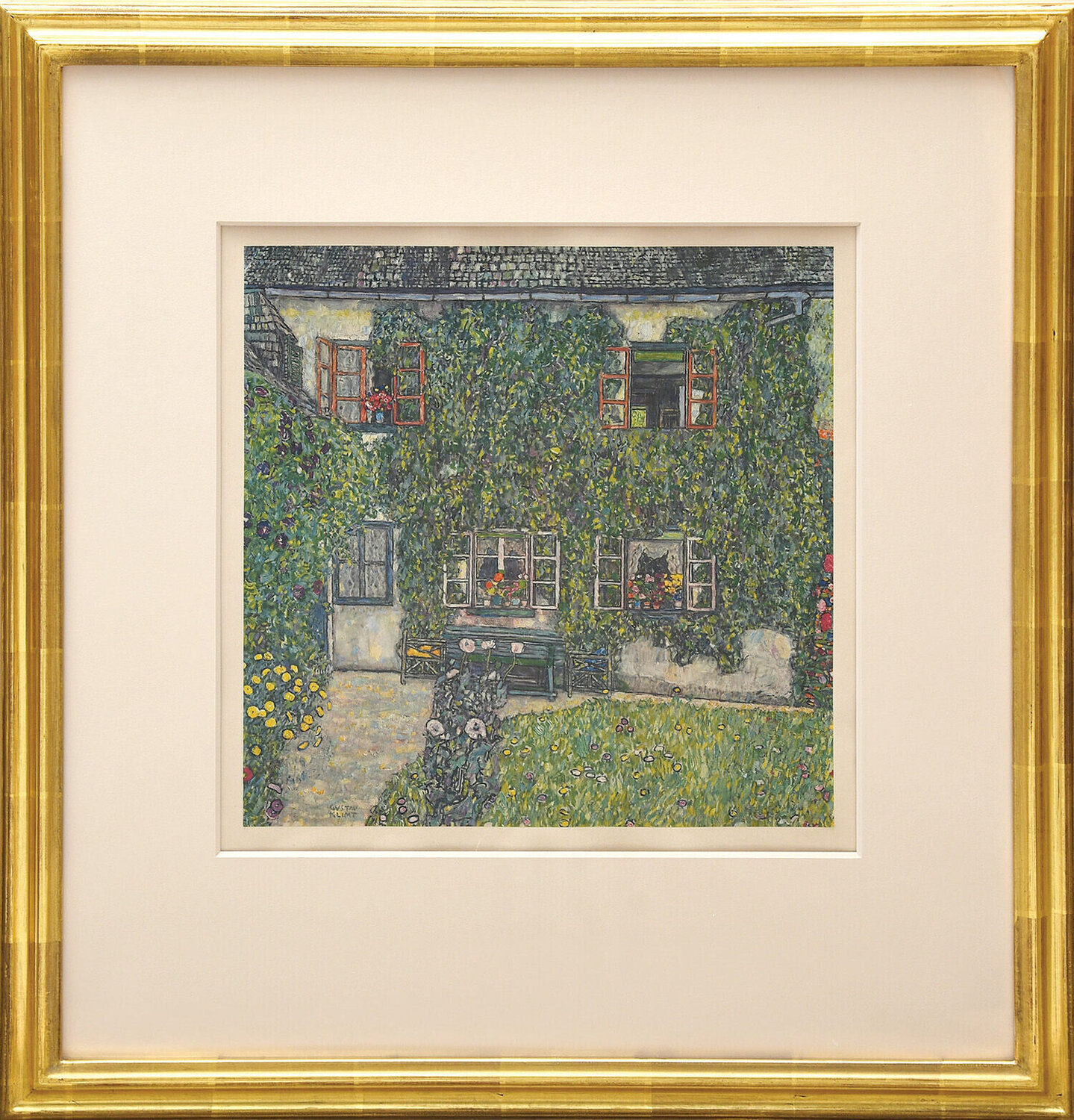 Haus im Garten. by Gustav Klimt (1931) : Print Engraving