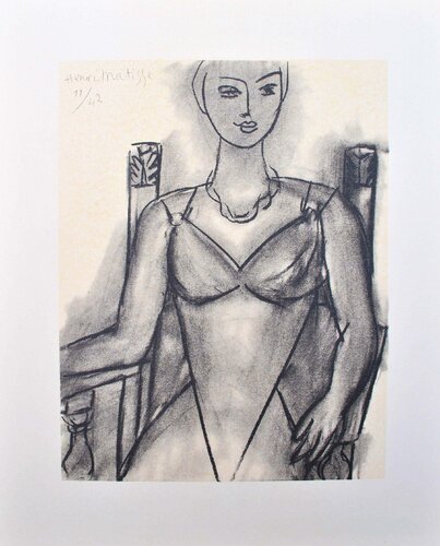 Le joli décoletté de Henri Matisse, Impresión a la venta en Singulart
