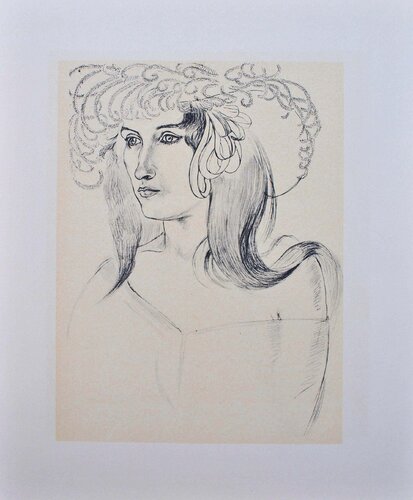 Femme au grand chapeau de Henri Matisse, Impresión a la venta en Singulart