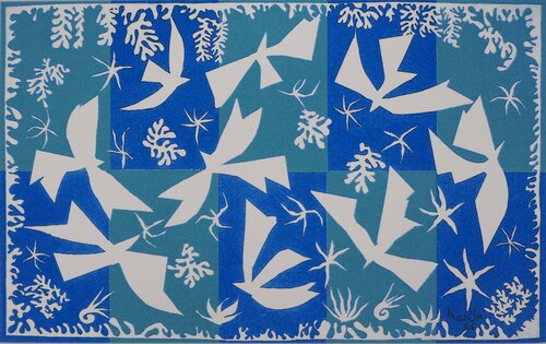 Colombes dans le ciel, Sérigraphie signée by Henri Matisse, Print for Sale on Singulart