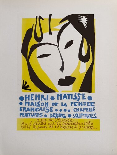 AF 1950 - Maison de la Pensée Française von Henri Matisse, Druck kaufen auf Singulart