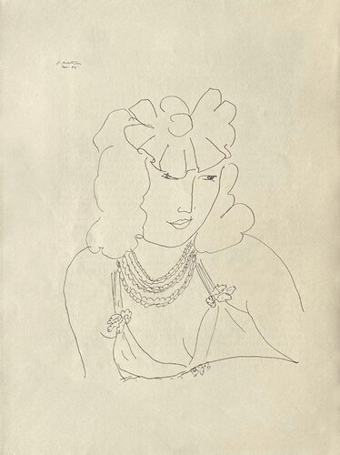 The Woman with the Necklace by Henri Matisse, Work on Paper for Sale on Singulart