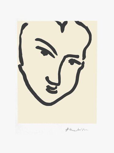 Nadia au visage penché von Henri Matisse, Druck kaufen auf Singulart