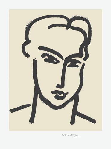 Grande tête de Katia di Henri Matisse, Stampa in vendita su Singulart