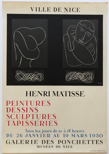 Ville de Nice - Galerie des Ponchettes di Henri Matisse, Stampa in vendita su Singulart