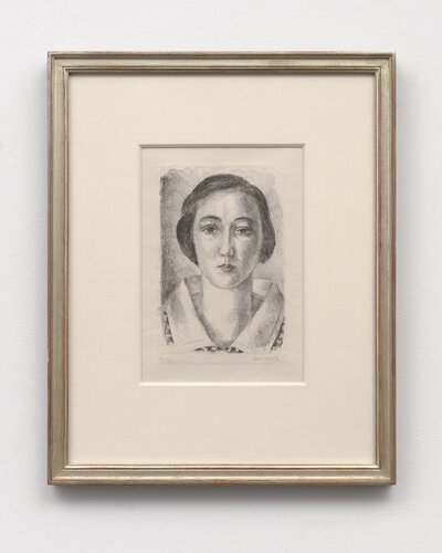 Jeune fille en robe fleurie au col d'organdi di Henri Matisse, Stampa in vendita su Singulart
