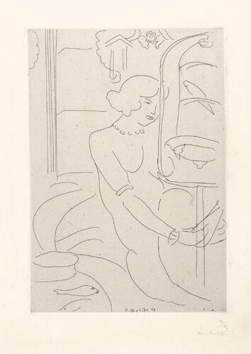 La cage de Perruches et les Poissons Rouges di Henri Matisse, Stampa in vendita su Singulart