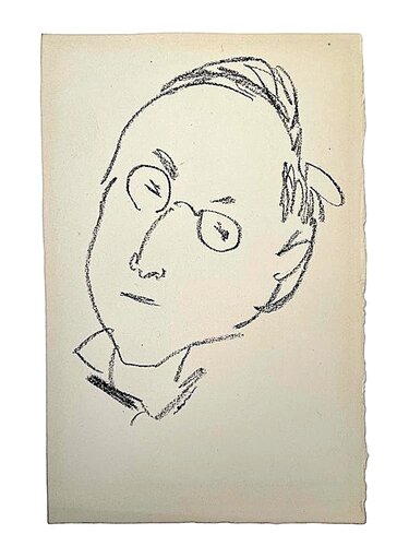 Portrait of Paul Leautaud (D. 595) di Henri Matisse, Stampa in vendita su Singulart