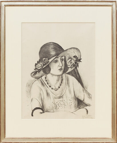 La capeline de paille d'Italie di Henri Matisse, Stampa in vendita su Singulart