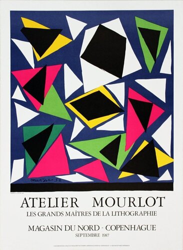 Centenial, Exposition d' Affiches, Papiers Decoupes di Henri Matisse, Stampa in vendita su Singulart