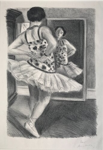 Dancer at the Mirror, (Henriette DarricarrĂ¨re) van Henri Matisse, Afdruk te koop op Singulart