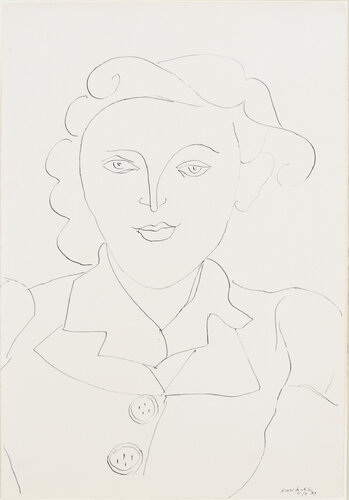 Femme au chapeau van Henri Matisse, Werk op papier te koop op Singulart