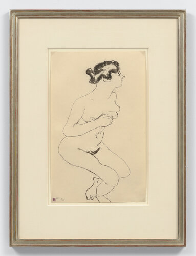 Nu accroupi, profil à la chevelure noire van Henri Matisse, Afdruk te koop op Singulart