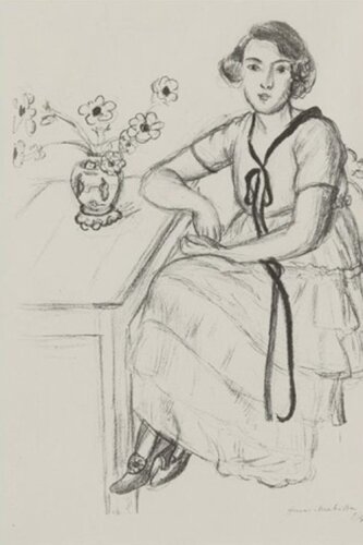 La Robe Jaune Au Ruban Noir van Henri Matisse, Afdruk te koop op Singulart