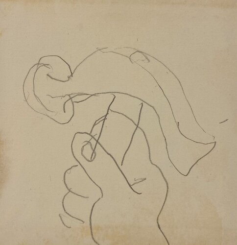 Esquisse main et marteau (Hand and hammer sketch) van Henri Matisse, Werk op papier te koop op Singulart