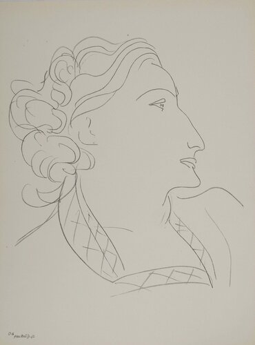 Profil féminin, Lithographie signée by Henri Matisse, Print for Sale on Singulart