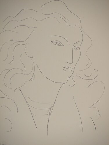 Muse aux cheveux dans le ven di Henri Matisse, Stampa in vendita su Singulart