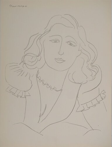 Muse en robe de mariée, Lithographie signée by Henri Matisse, Print for Sale on Singulart