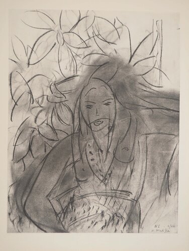 Nu aux fleurs di Henri Matisse, Stampa in vendita su Singulart